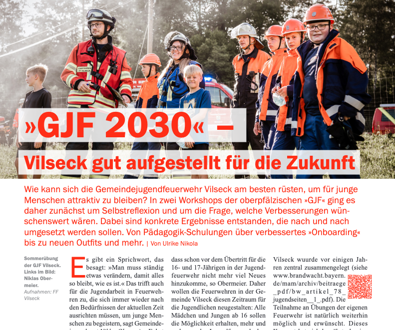 Titelbild »GJF 2030« in der Brandwacht