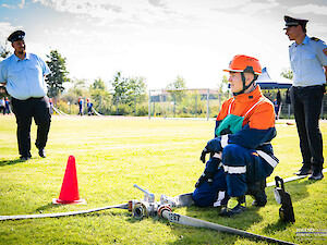 Bild GJF Vilseck tritt mit Gruppe und Staffel zur Abnahme an