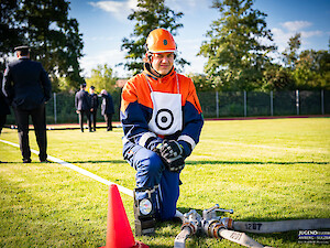 Bild GJF Vilseck tritt mit Gruppe und Staffel zur Abnahme an