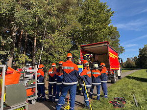 Bild Jugendfeuerwehren proben den Waldbrand-Einsatz