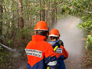 Bild Jugendfeuerwehren proben den Waldbrand-Einsatz